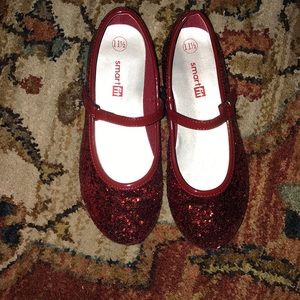 Red Sparkle Girls dress shoe